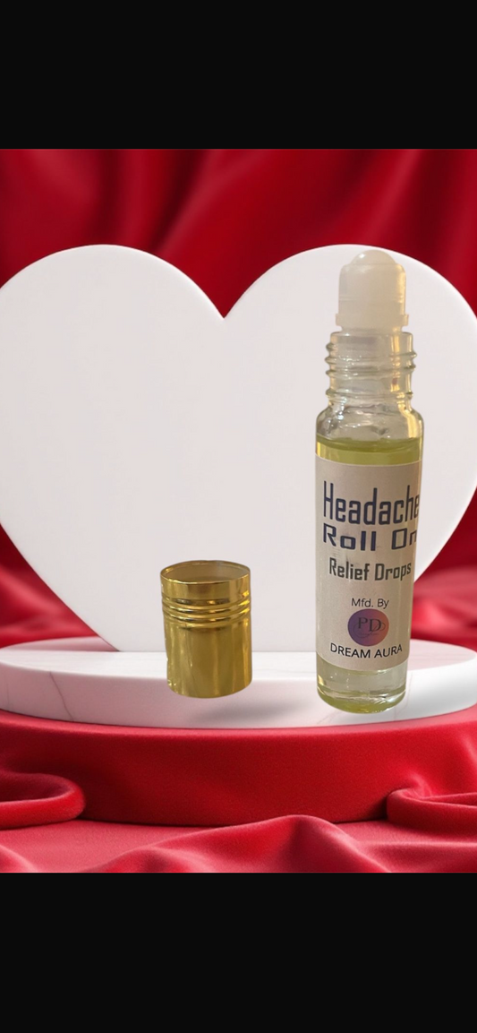 Relief Drops – Headache Roll-On | Stress & Migraine Relief | Fast-Acting Aromatherapy Oil (8ml