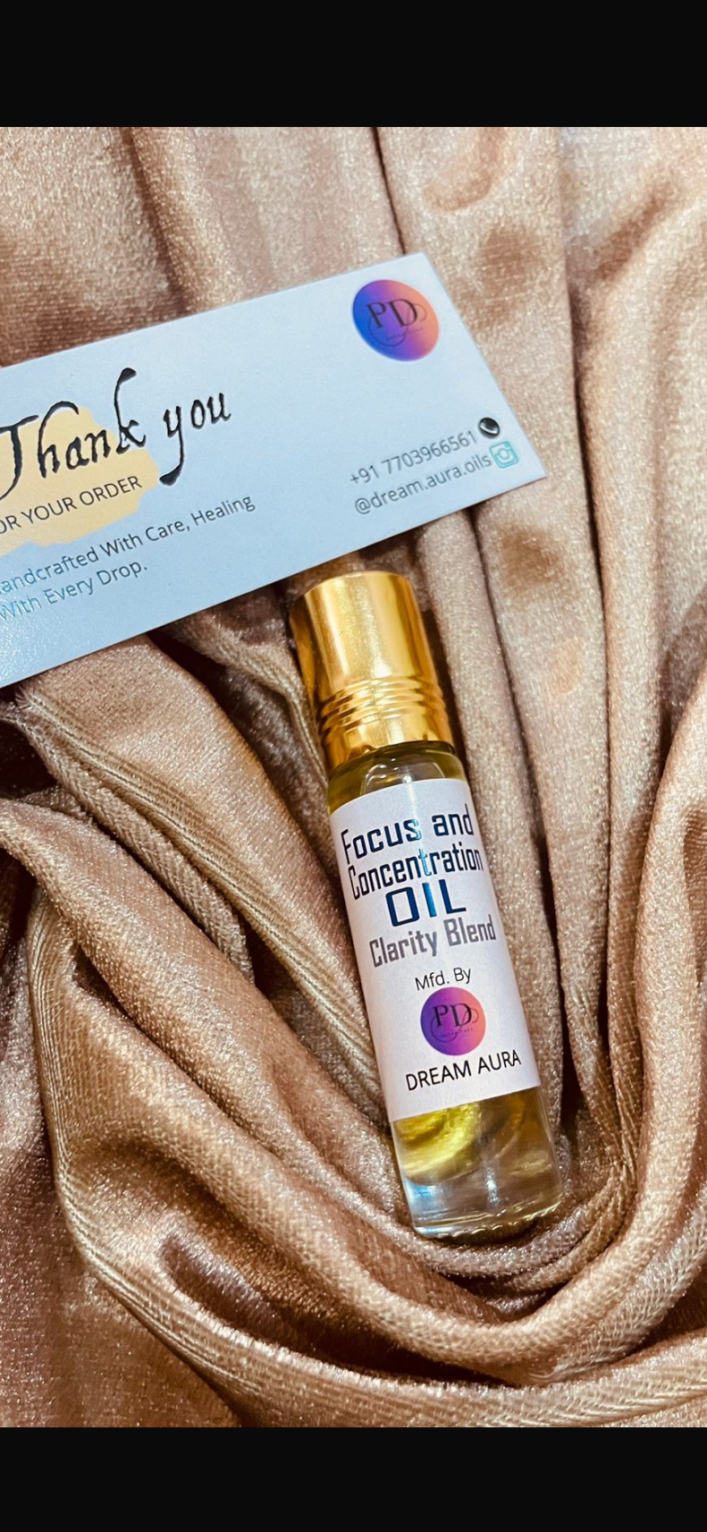 Clarity Blend – Focus & Concentration Roll-On | Mental Clarity & Study Support Aromatherapy Oil (8ml)
