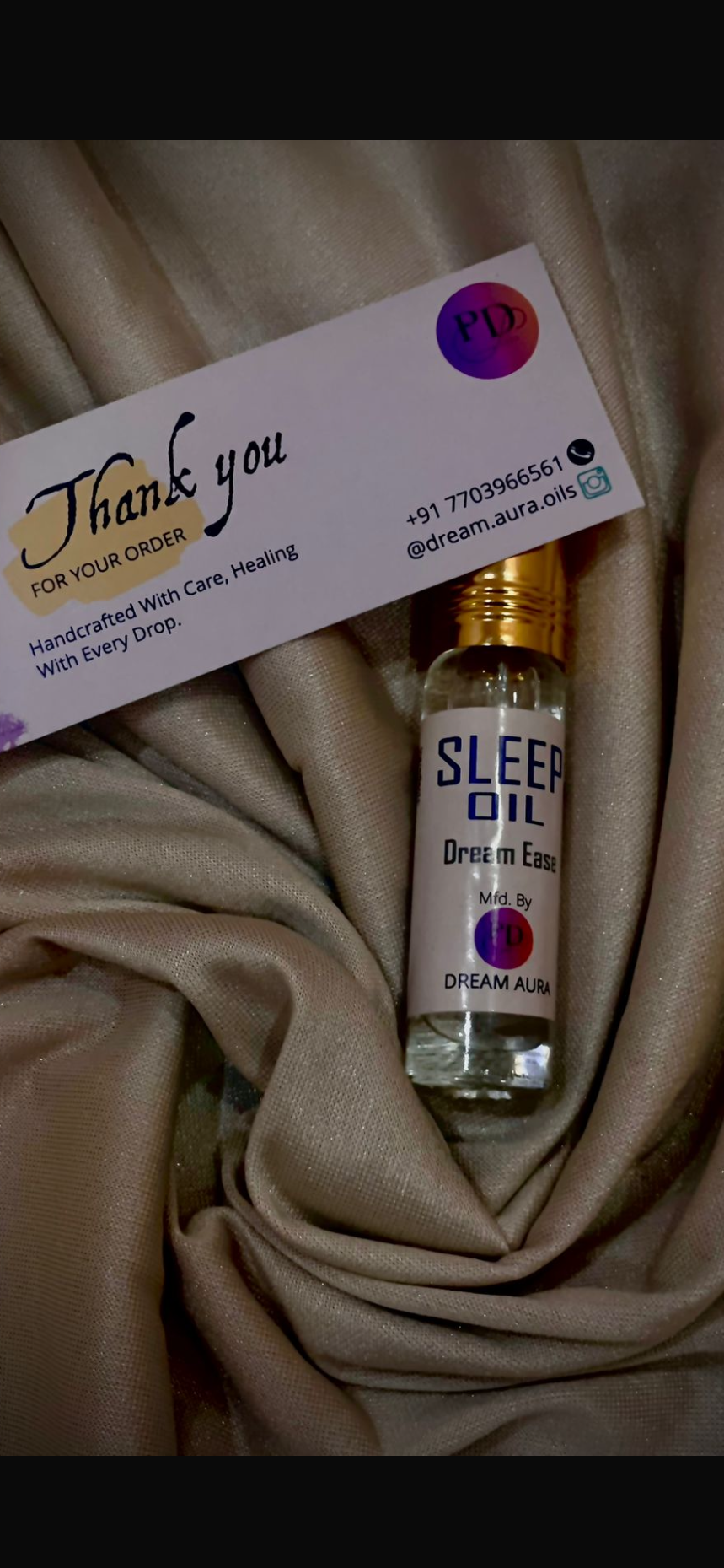 Sleep Oil Roll-On (8ml) | Deep Sleep & Stress Relief Aromatherapy | Dreamy by Dream Aura