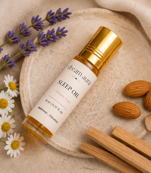 Sleep Oil Roll-On (8ml) | Deep Sleep & Stress Relief Aromatherapy | Dreamy by Dream Aura