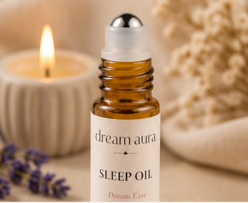 Sleep Oil Roll-On (8ml) | Deep Sleep & Stress Relief Aromatherapy | Dreamy by Dream Aura